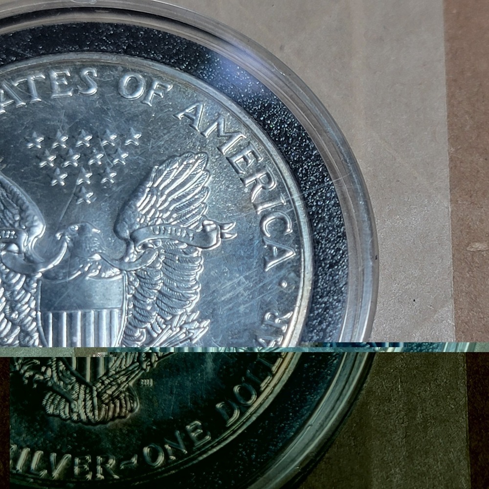 1988 Walking Liberty American Eagle 1oz .999 Fine Silver $1 Dollar USA Pics! - Picture 7 of 9